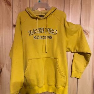 Nice yellow Bass Pro hoodie. Vintage